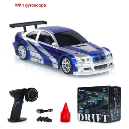 AutoModel 2.4G 1/43 RC Drift Car 4WD High-Speed Mini Racing Model