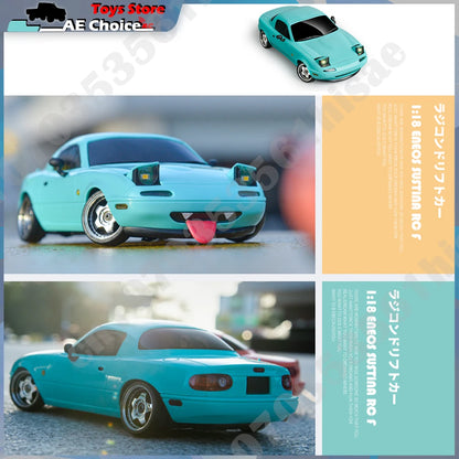 AutoModel RC Miata Drift Car 1/18 2.4G 2WD LED Lights Gyroscope Model