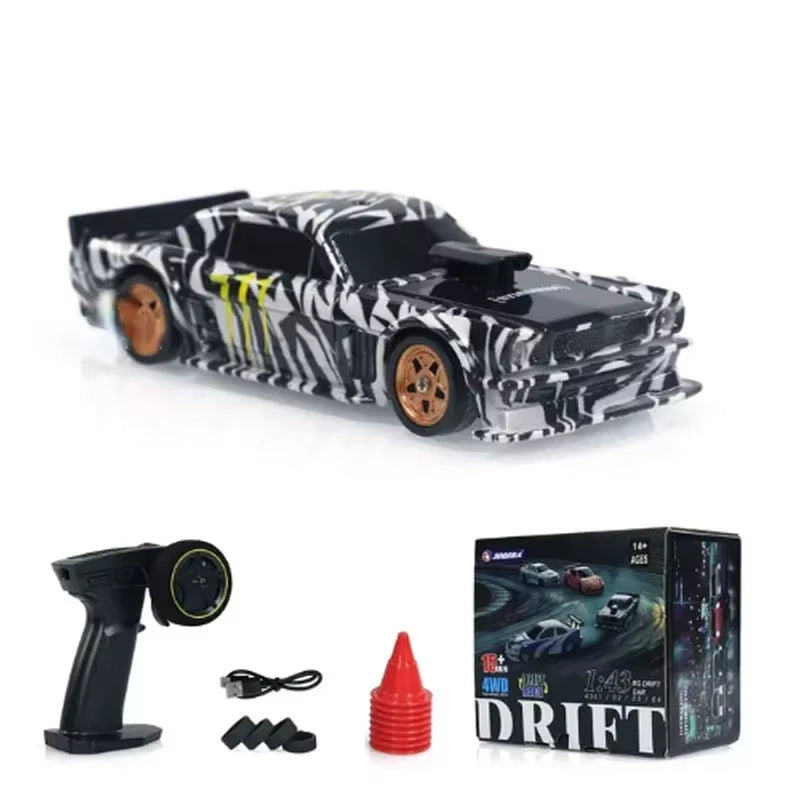 AutoModel 2.4G 1/43 RC Drift Car 4WD High-Speed Mini Racing Model